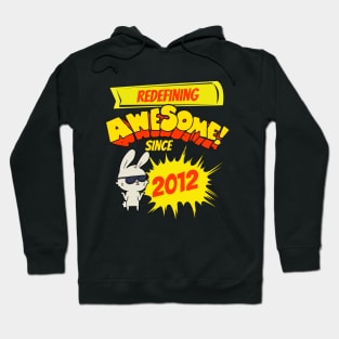 Redefining Awesome Since 2012 Kids Bunny Birth Year Hoodie
